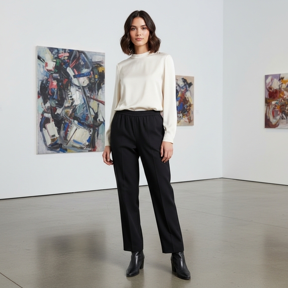 Theory Pants - Theory Blue Midnight Easy Trouser Classic Chino Size P